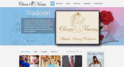 Desktop Screenshot of clarasnovias.com